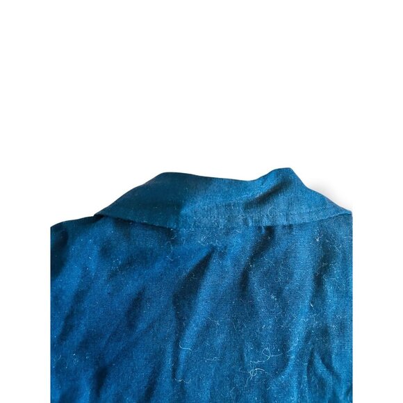 Soft Surroundings Tie Front Blazer Jacket Size Med Floral Black Pink Embroidered - Picture 11 of 14